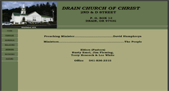 Desktop Screenshot of drainchurchofchrist.org